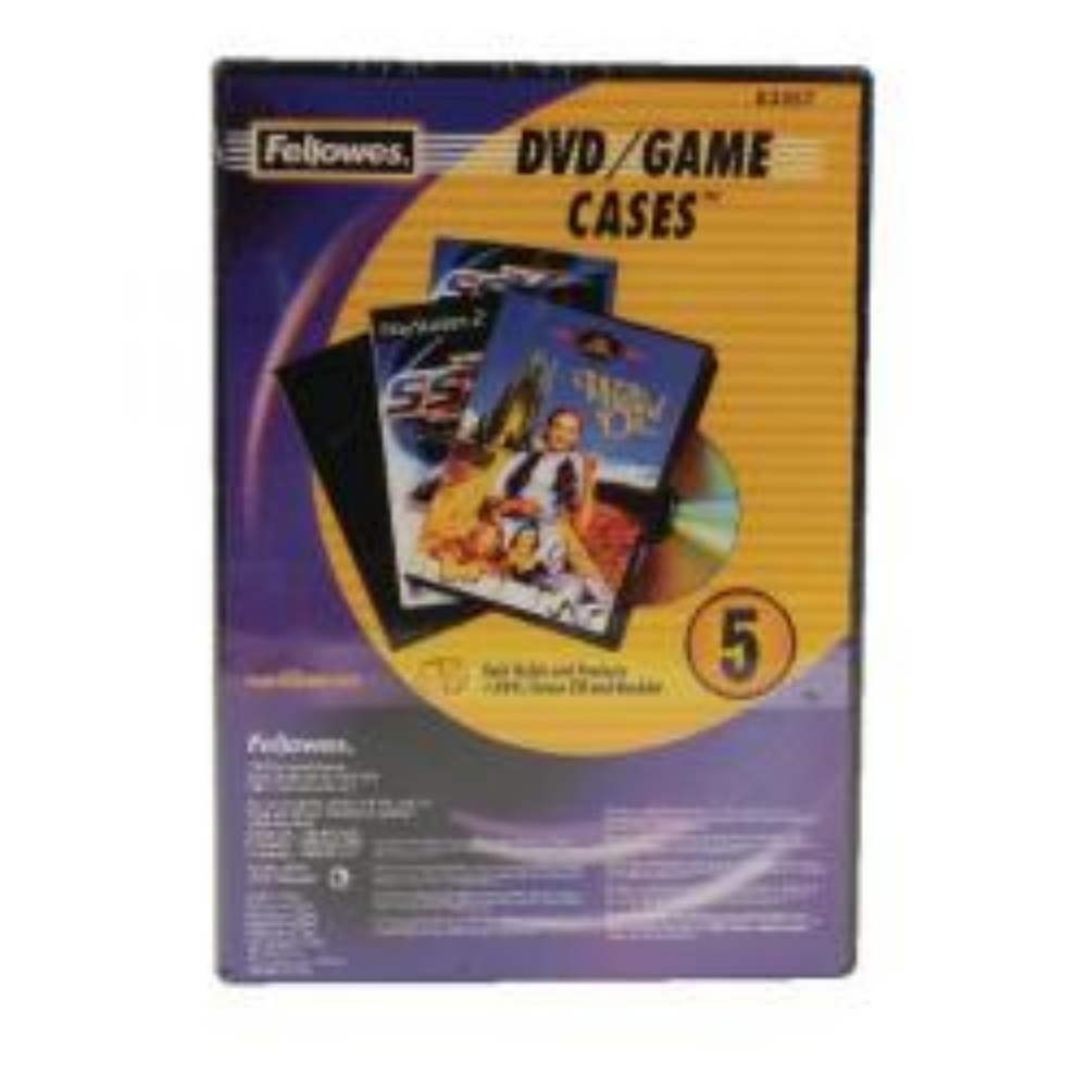 Fellowes Replacement DVD Cases Pack of 5